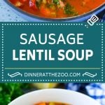 Lentil Soup Recipe | Sausage Lentil Soup #soup #lentils #sausage #dinner #glutenfree #uzhal