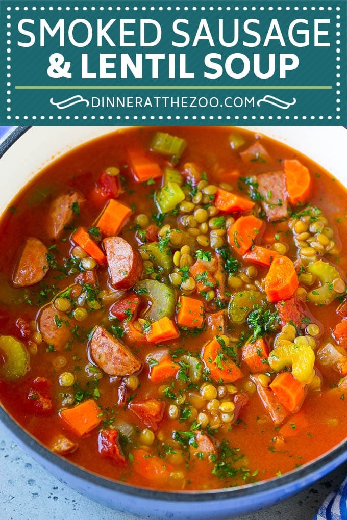 Lentil Soup Recipe | Sausage Lentil Soup #soup #lentils #sausage #dinner #glutenfree #uzhal