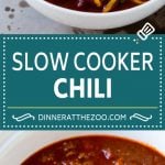 Slow Cooker Chili Recipe | Crock Pot Chili | Beef Chili | Beef and Bean Chili #chili #soup #beef #slowcooker #crockpot #dinner #uzhal