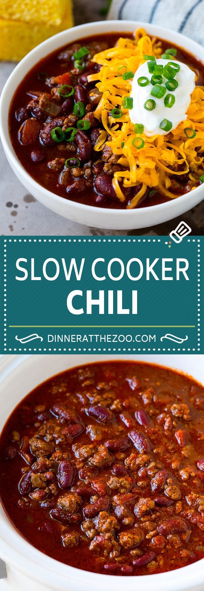Slow Cooker Chili Recipe | Crock Pot Chili | Beef Chili | Beef and Bean Chili #chili #soup #beef #slowcooker #crockpot #dinner #uzhal
