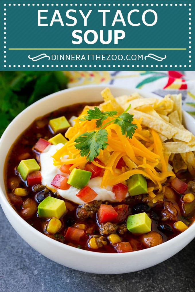 Taco Soup Recipe | Beef Taco Soup | Mexican Soup #soup #beef #taco #mexicanfood #beans #dinner #uzhal