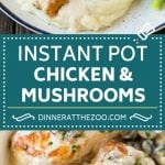 Instant Pot Chicken with Mushroom Sauce | Instant Pot Chicken Recipe | Mushroom Chicken #instantpot #chicken #mushrooms #pressurecooker #dinner #uzhal