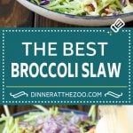 Bacon Broccoli Slaw Recipe | Coleslaw Recipe | Broccoli Slaw #broccoli #slaw #salad #apple #bacon #sidedish #lunch #uzhal