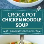 Crock Pot Chicken Noodle Soup Recipe | Slow Cooker Chicken Noodle Soup | Chicken Soup #soup #chicken #noodles #dinner #slowcooker #crockpot #uzhal