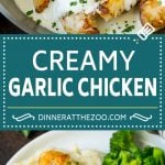 Creamy Garlic Chicken Recipe | Chicken Breast Tenders | Sauteed Chicken #chicken #garlic #parmesan #dinner #glutenfree #keto #lowcarb #uzhal