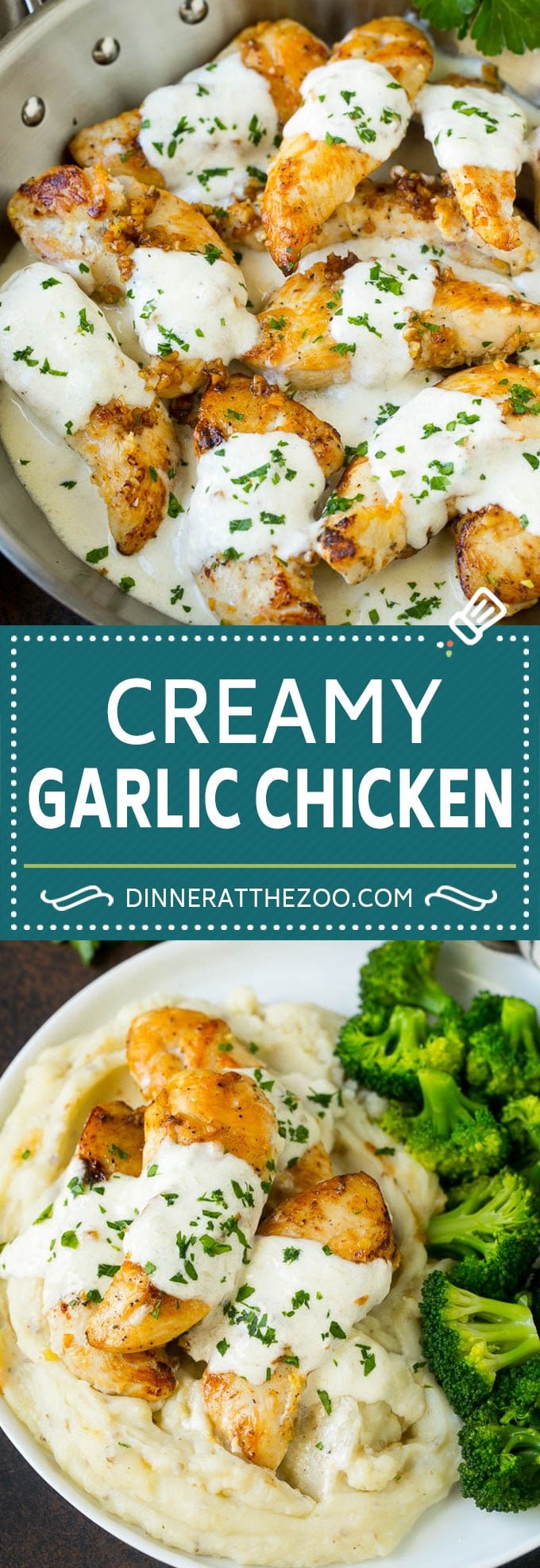 Creamy Garlic Chicken Recipe | Chicken Breast Tenders | Sauteed Chicken #chicken #garlic #parmesan #dinner #glutenfree #keto #lowcarb #uzhal