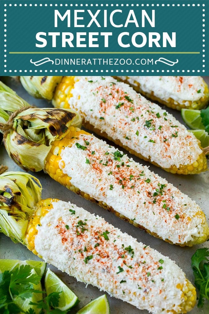 Mexican Street Corn Recipe | Elote Corn | Mexican Corn on the Cob #corn #sidedish #summer #cheese #grilling #dinner #uzhal