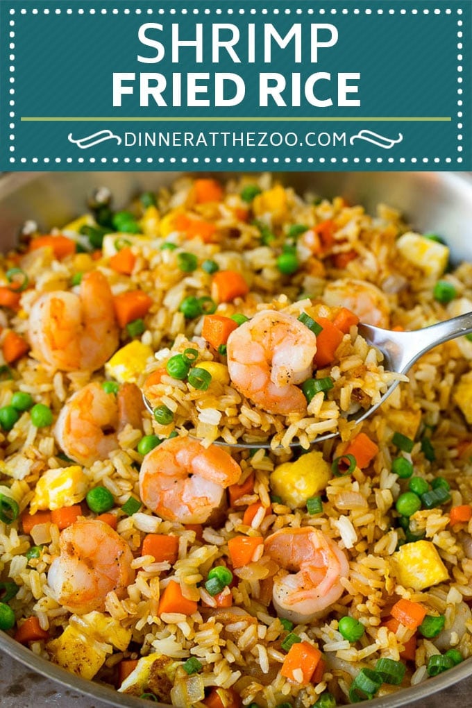 Shrimp Fried Rice Recipe | Chinese Fried Rice #rice #shrimp #peas #carrots #sidedish #dinner #uzhal