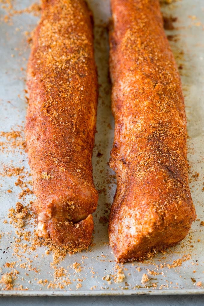 Smoked Pork Tenderloin Recipe | Smoked Pork Loin | BBQ Pork #pork #tenderloin #smoker #dinner #uzhal Pork tenderloins coated in homemade spice rub.