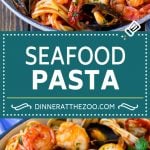 Seafood Pasta Recipe | Shrimp Pasta #pasta #spaghetti #shrimp #clams #scallops #dinner #uzhal