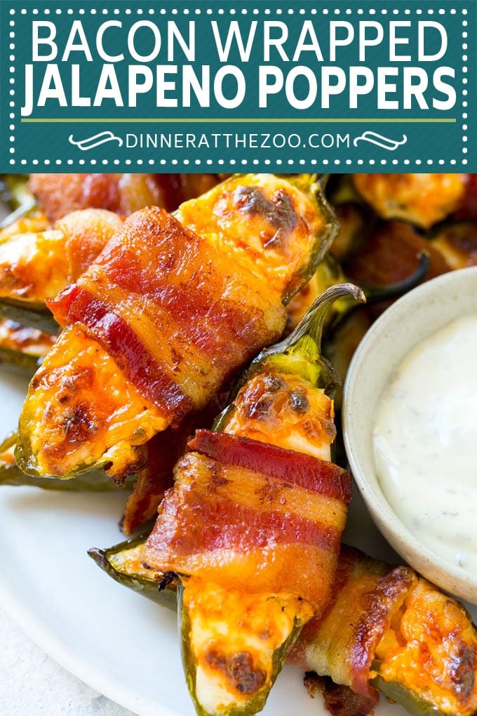 Bacon Wrapped Jalapeno Poppers Recipe | Baked Jalapeno Poppers | Bacon Appetizer #bacon #jalapenos #poppers #appetizer #snack #lowcarb #keto #uzhal