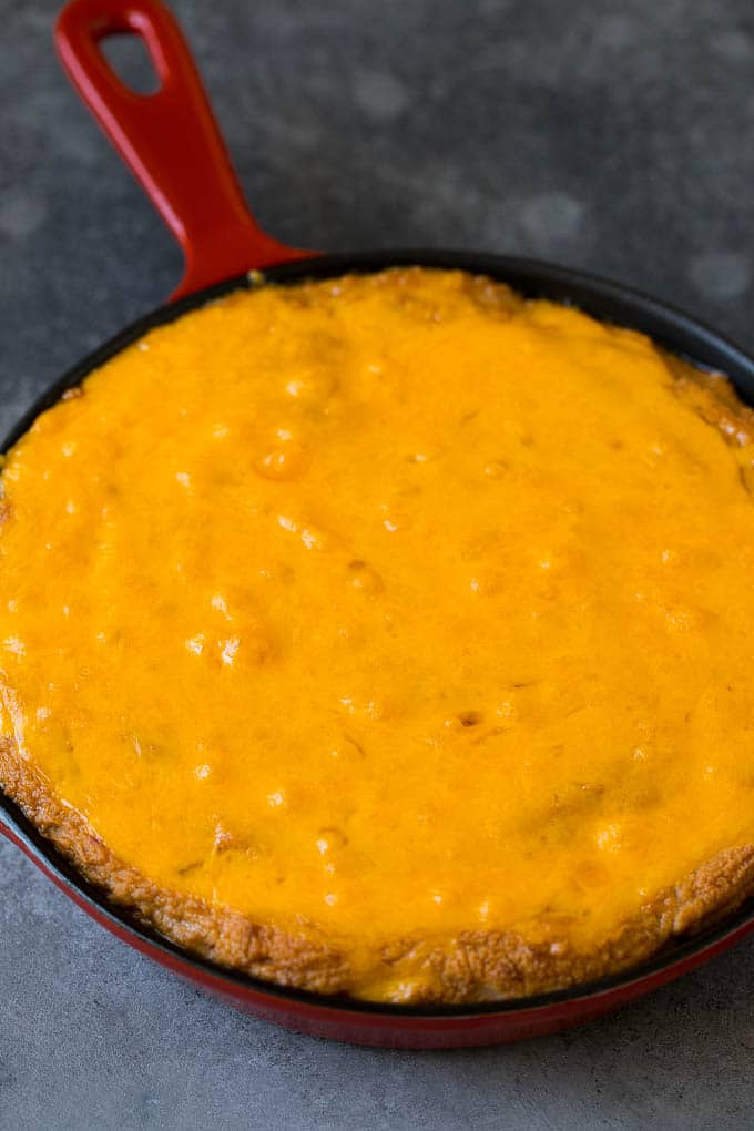Bean Dip Recipe | Mexican Dip #dip #appetizer #mexicanfood #beans #cheese #uzhal Baked refried beans topped with melted cheddar cheese.