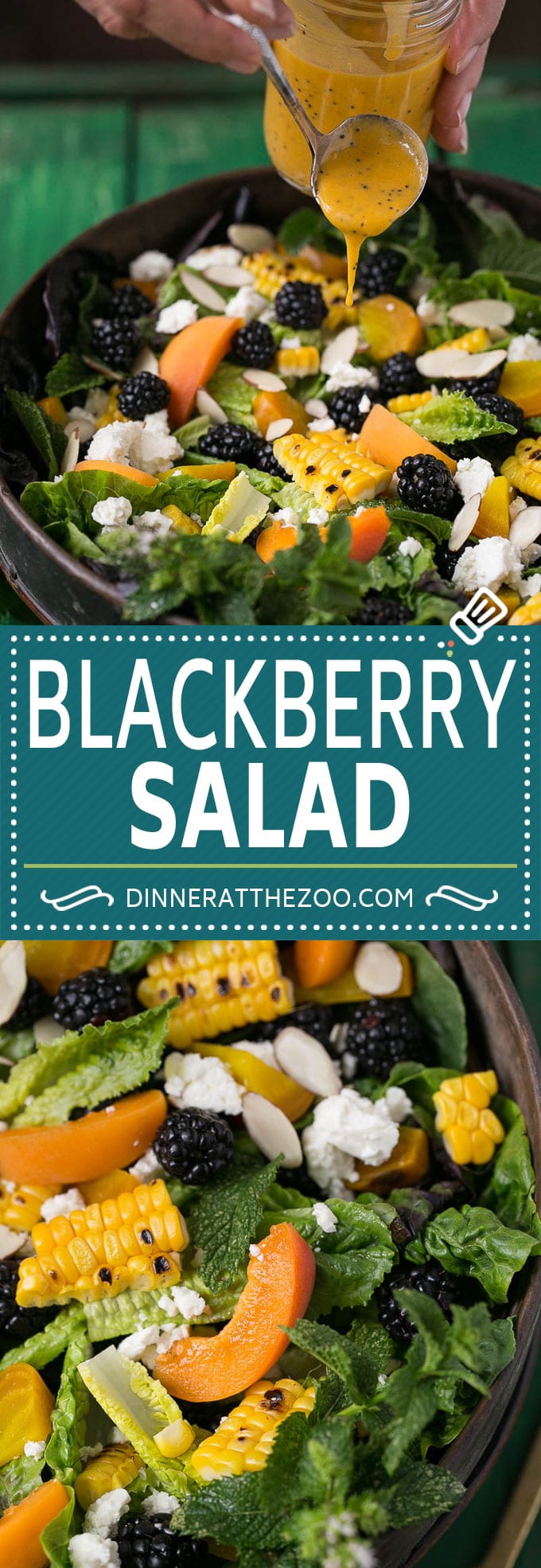 Blackberry Salad Recipe | Summer Salad #salad #blackberries #apricot #corn #dinner #healthy #uzhal