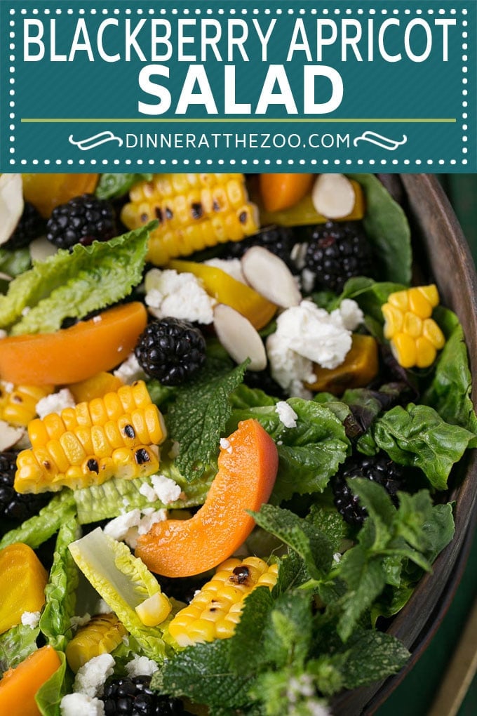 Blackberry Salad Recipe | Summer Salad #salad #blackberries #apricot #corn #dinner #healthy #uzhal