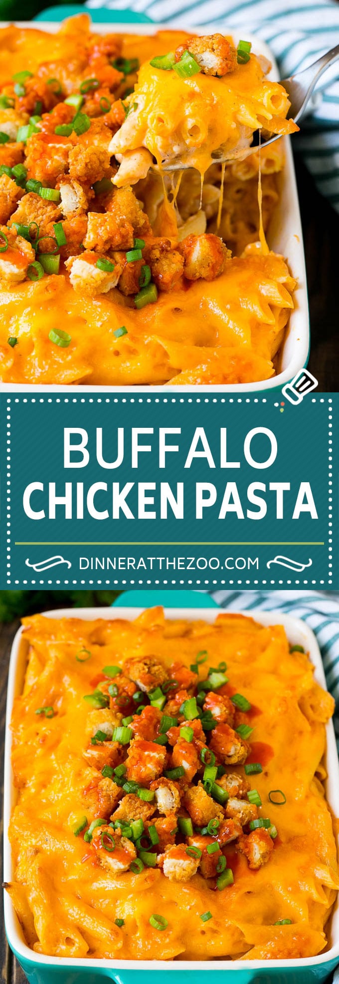 Buffalo Chicken Pasta Recipe | Baked Pasta #chicken #buffalochicken #pasta #cheese #dinner #uzhal