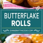 Butterflake Rolls Recipe | Easy Dinner Rolls | Homemade Dinner Rolls | Thanksgiving Rolls #rolls #bread #sidedish #baking #thanksgiving #dinner #uzhal