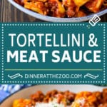 Cheese Tortellini in Meat Sauce #tortellini #pasta #sauce #dinner #uzhal #cheese