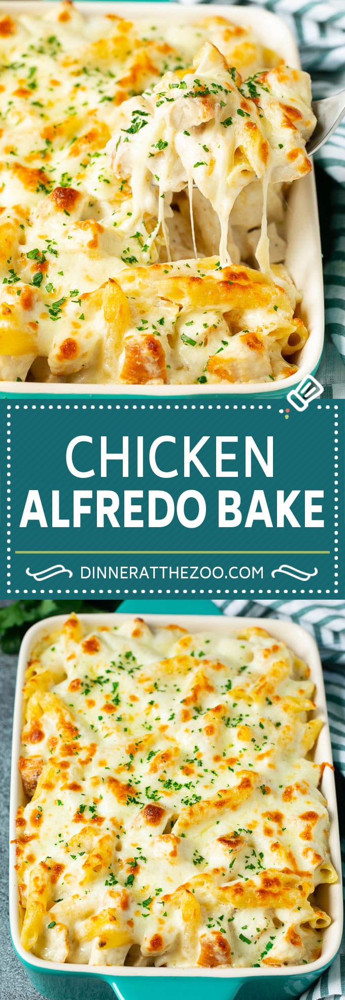 Chicken Alfredo Bake | Baked Pasta #chicken #pasta #cheese #comfortfood #dinner #uzhal
