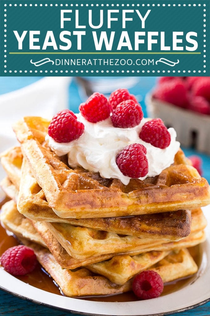 Yeast Waffles Recipe | Homemade Waffles #waffles #breakfast #brunch #uzhal