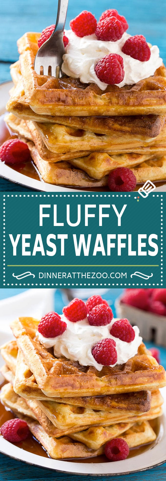 Yeast Waffles Recipe | Homemade Waffles #waffles #breakfast #brunch #uzhal