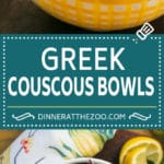 Greek Couscous Bowls #couscous #lunch #uzhal