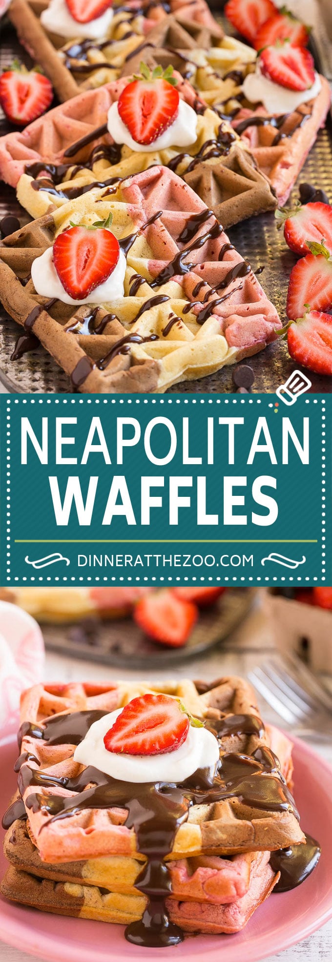 Neapolitan Waffles #waffles #breakfast #uzhal