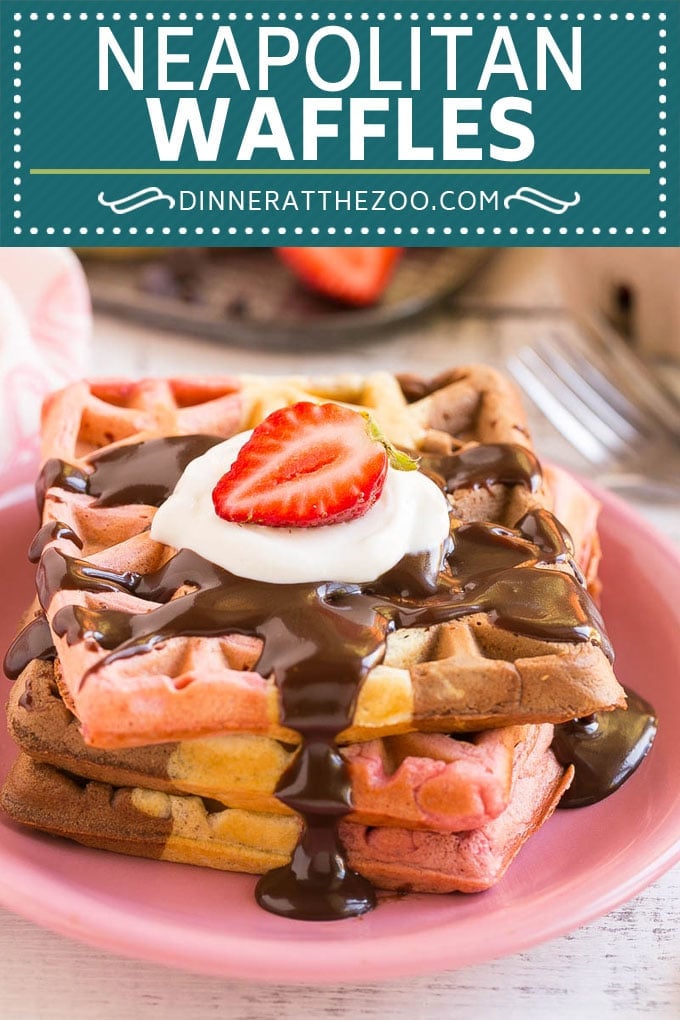 Neapolitan Waffles #waffles #breakfast #uzhal