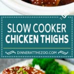Slow Cooker Chicken Thighs | Crock Pot Chicken Thighs | Honey Garlic Chicken #chicken #slowcooker #crockpot #dinner #uzhal