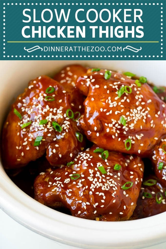 Slow Cooker Chicken Thighs | Crock Pot Chicken Thighs | Honey Garlic Chicken #chicken #slowcooker #crockpot #dinner #uzhal