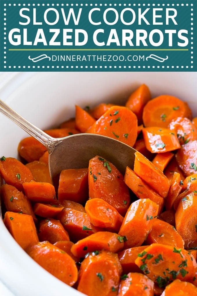 Slow Cooker Glazed Carrots Recipe | Brown Sugar Glazed Carrots | Slow Cooker Carrots #carrots #sidedish #slowcooker #crockpot #uzhal