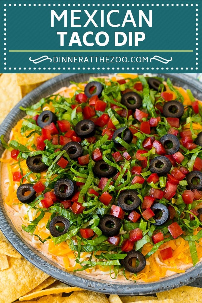 Taco Dip Recipe | Mexican Dip #tacos #dip #appetizer #mexicanfood #cheese #uzhal