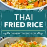 Thai Fried Rice Recipe | Chicken Fried Rice #rice #chicken #friedrice #thaifood #stirfry #dinner #uzhal