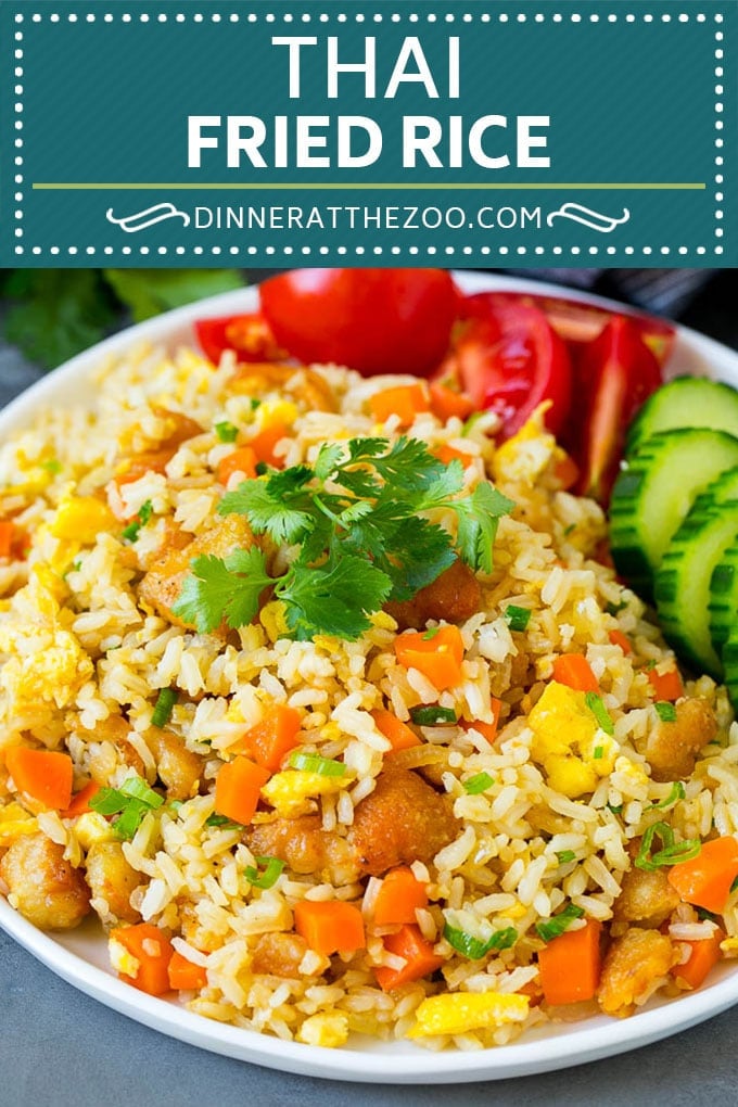 Thai Fried Rice Recipe | Chicken Fried Rice #rice #chicken #friedrice #thaifood #stirfry #dinner #uzhal