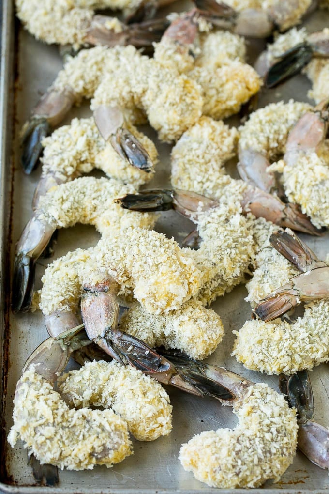 Fried Shrimp Recipe #shrimp #seafood #dinner #appetizer #uzhal Shrimp coated in panko breadcrumbs.