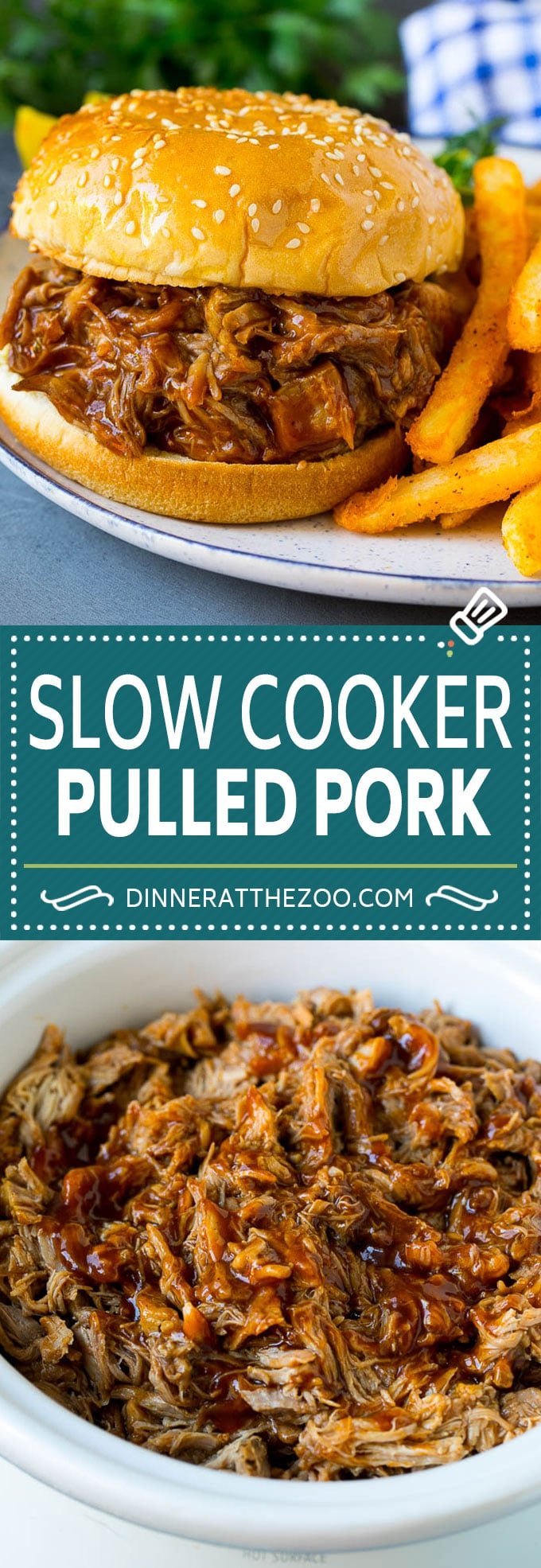 Slow Cooker Pulled Pork Recipe | Crock Pot Pulled Pork #pork #pulledpork #crockpot #slowcooker #dinner #uzhal