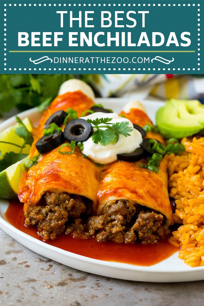 Beef Enchiladas Recipe #beef #groundbeef #mexicanfood #enchiladas #cheese #dinner #uzhal