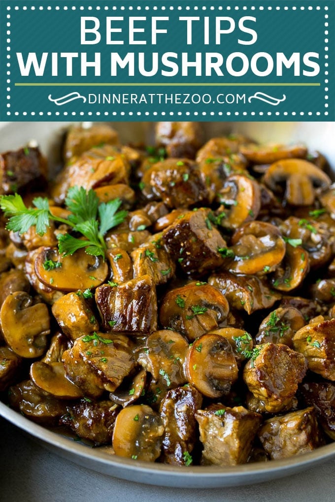 Beef Tips with Mushroom Gravy Recipe | Steak Tips #beef #steak #mushrooms #gravy #comfortfood #dinner #uzhal