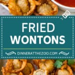 Fried Wonton Recipe #chinesefood #pork #appetizer #wontons #uzhal