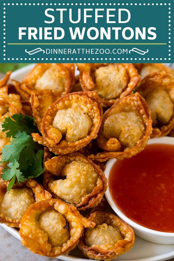 Fried Wonton Recipe #chinesefood #pork #appetizer #wontons #uzhal
