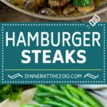 Hamburger Steaks with Mushroom Gravy Recipe | Salisbury Steak #hamburger #groundbeef #mushrooms #gravy #dinner #uzhal