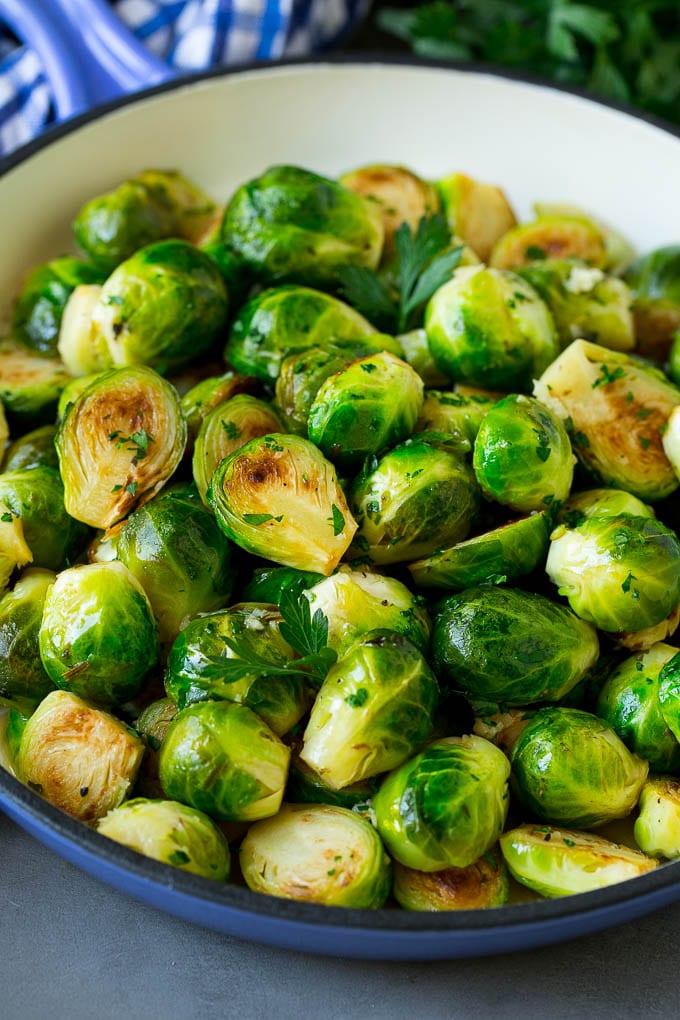 Sauteed Brussels Sprouts Recipe | Brussels Sprouts Side Dish #brusselssprouts #sprouts #veggies #sidedish #garlic #vegetarian #dinner #uzhal Sauteed brussels sprouts with garlic and an assortment of herbs.