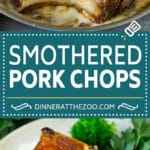 Smothered Pork Chops Recipe | Mushroom Pork Chops #pork #porkchops #mushrooms #gravy #dinner #uzhal