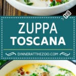 Zuppa Toscana Recipe | Sausage and Potato Soup #soup #sausage #bacon #potato #kale #italianfood #dinner #uzhal