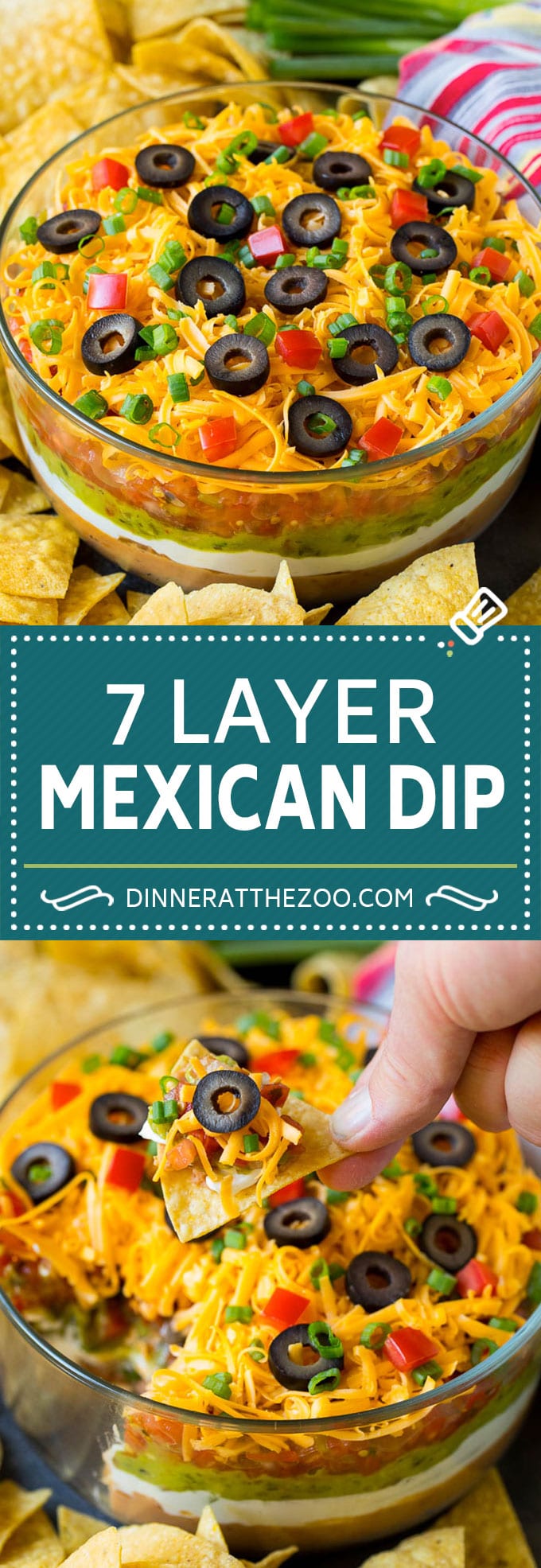 7 Layer Dip Recipe | Mexican Dip #beans #dip #appetizer #avocado #salsa #uzhal