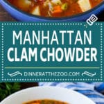Manhattan Clam Chowder Recipe | Red Clam Chowder #chowder #soup #seafood #clams #bacon #dinner #uzhal