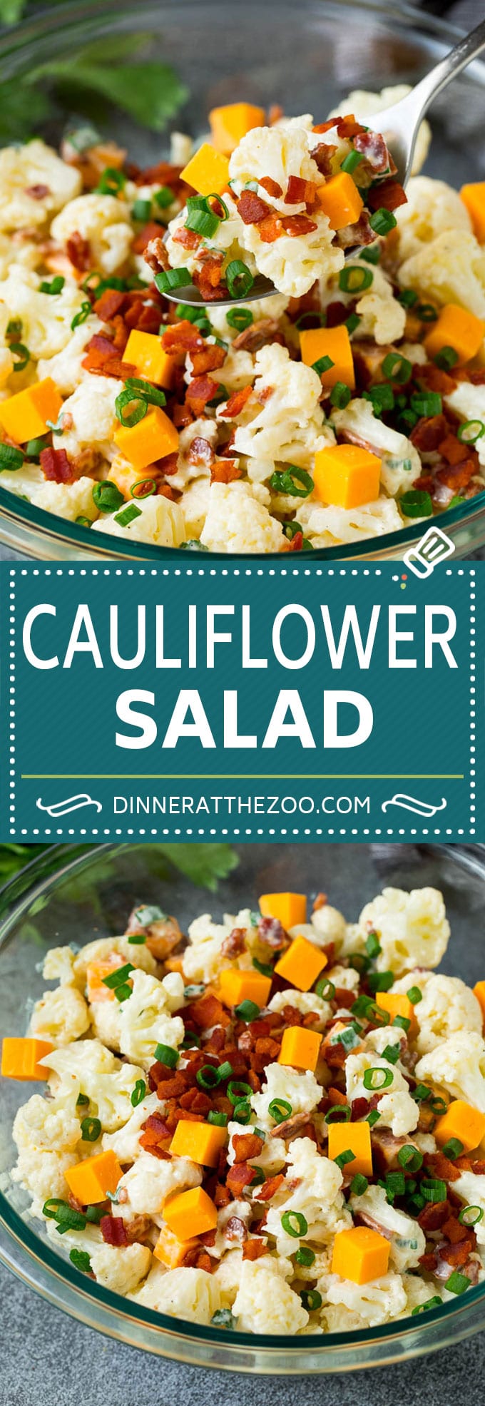 Cauliflower Salad Recipe #salad #cauliflower #bacon #lowcarb #keto #dinner #uzhal