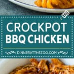 Crockpot BBQ Chicken Recipe | Barbecue Chicken #chicken #bbq #slowcooker #crockpot #dinner #uzhal