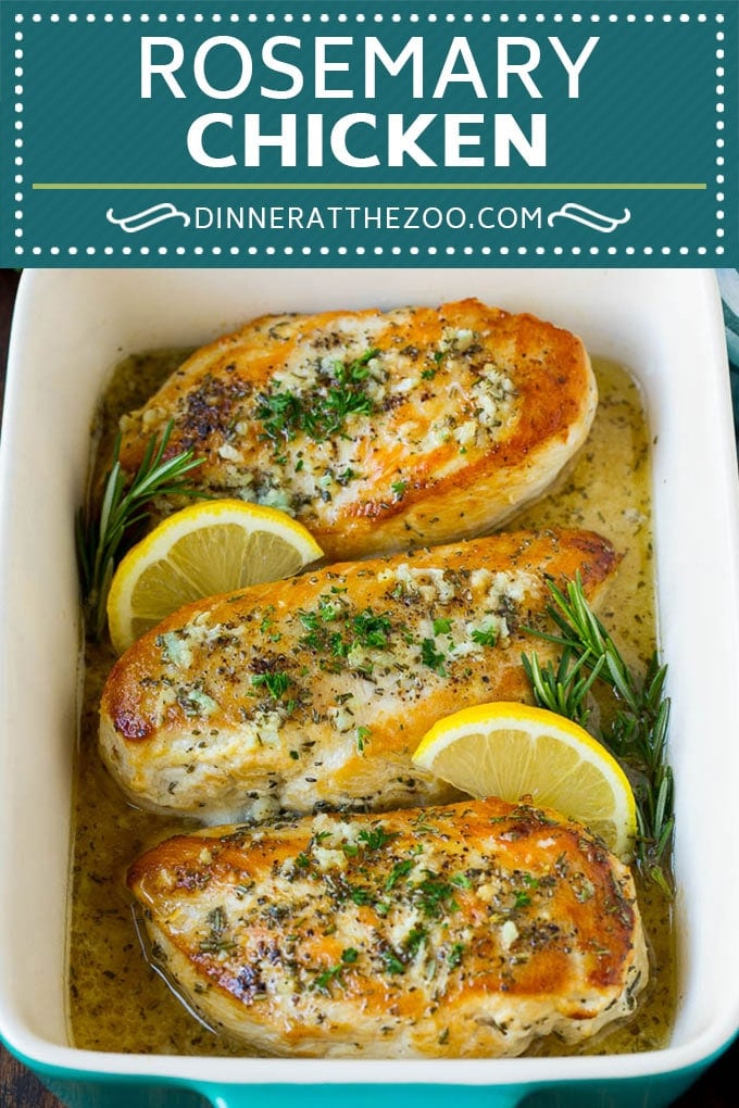 Rosemary Chicken Recipe | Baked Chicken #chicken #lemon #garlic #lowcarb #dinner #uzhal #rosemary