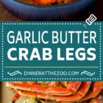 Crab Legs with Garlic Butter #crab #seafood #dinner #lowcarb #uzhal