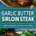 Sirloin Steak with Garlic Butter #steak #beef #dinner #uzhal